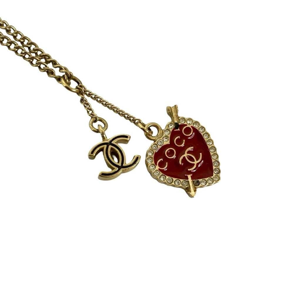 CHANEL Authentic Red Logo Necklace - Picture 3 of 6